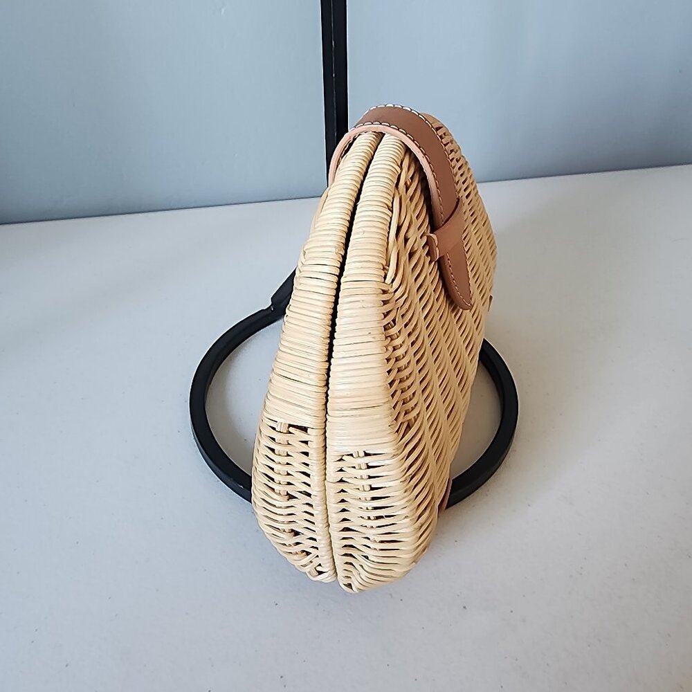 J.Crew Rattan Clutch "EUC" ASO Meghan Markle - Picture 5 of 16